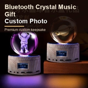 Rotating Crystal Ball Light with custom couple photo