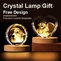 Solid Wood Crystal Light with astronaut design