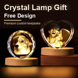 Solid Wood Crystal Light with astronaut design